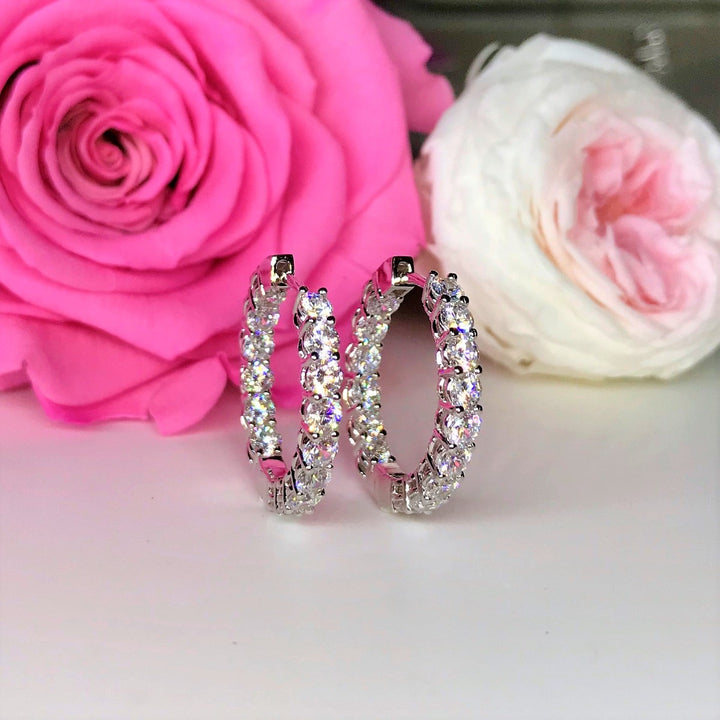 Classic Hoop Earrings - RE4 - Roselle Jewelry