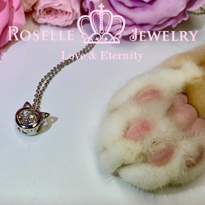 Cat Pattern Dancing Stone Pendants - CD13 - Roselle Jewelry