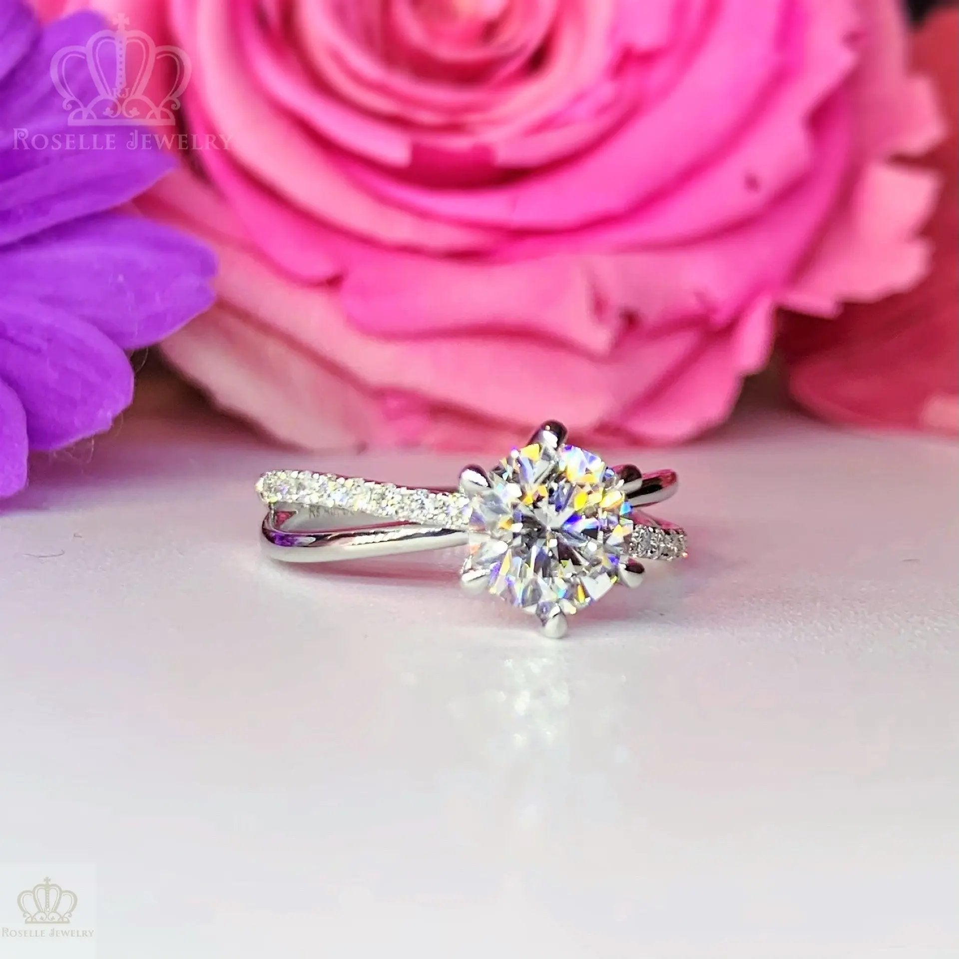 LGT009 - [Setting Only] Side Stone Twist Engagement Diamond Ring CHARLISA™