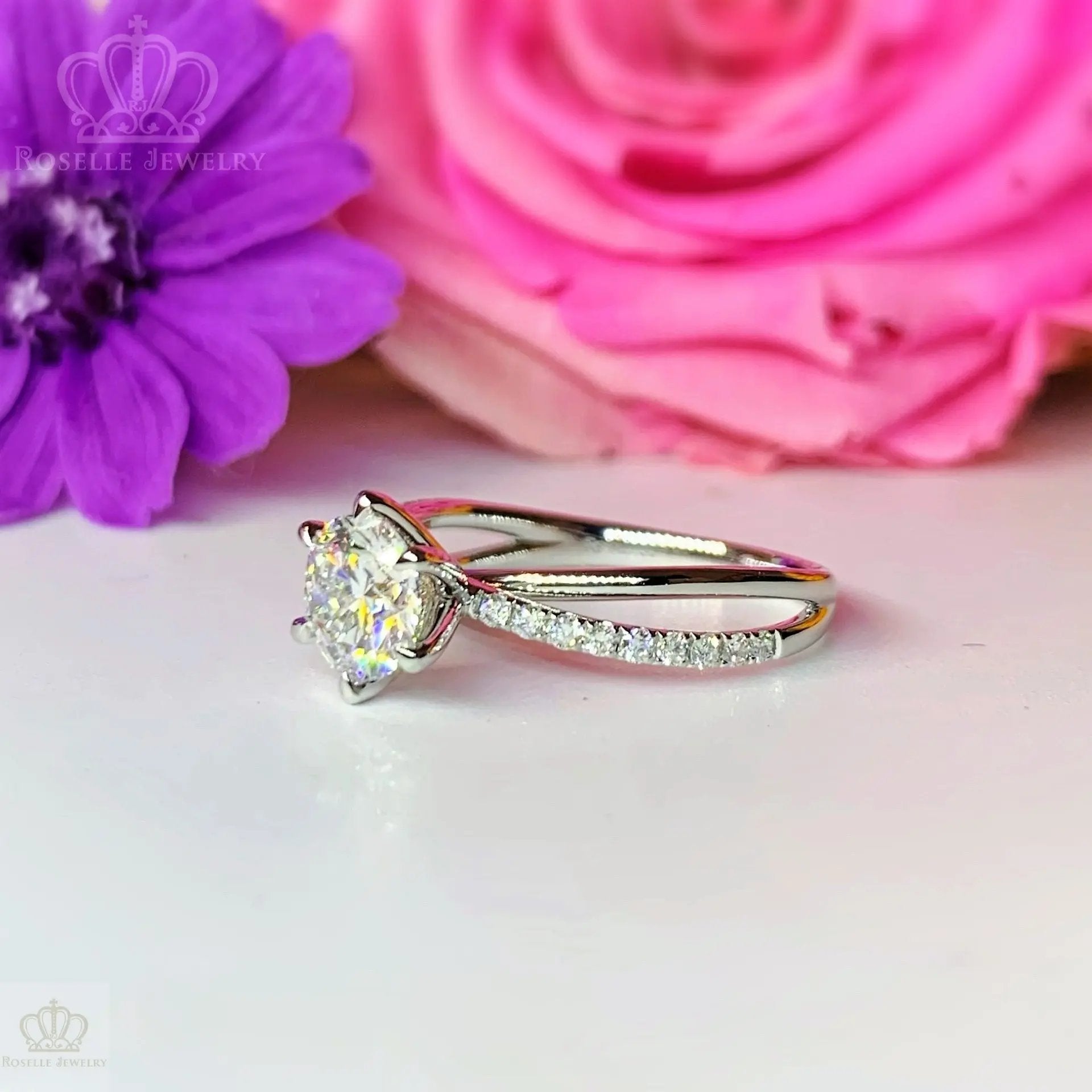 LGT009 - [Setting Only] Side Stone Twist Engagement Diamond Ring CHARLISA™