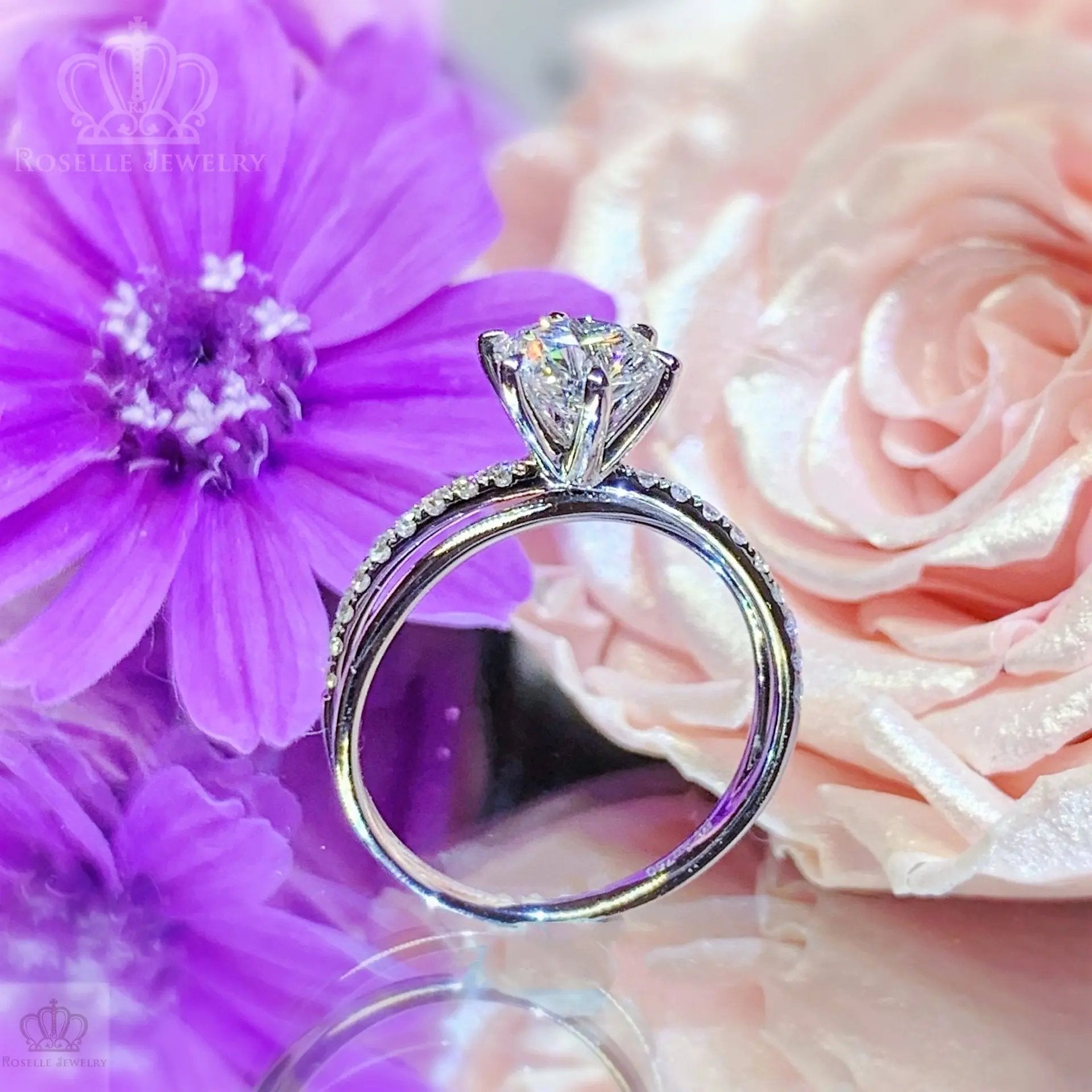 LGT009 - [Setting Only] Side Stone Twist Engagement Diamond Ring CHARLISA™