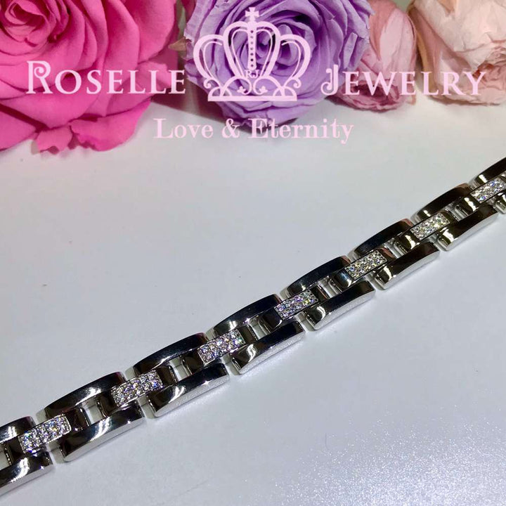Mens Tennis Bracelet - BM2 - Roselle Jewelry