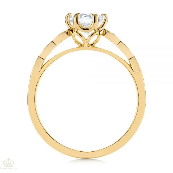 Marquise Shaped Classic Diamond Engagement Ring [Setting Only] - EC058 - Roselle Jewelry