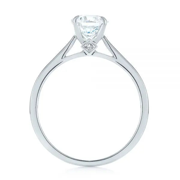 Peekaboo Princess Cut Diamond Engagement Ring [Setting Only