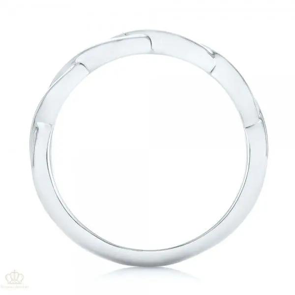 Petite Twist Wedding Band Rings - EW078 - Roselle Jewelry