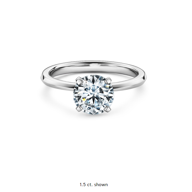 Four Prong Solitaire Round Brilliant Engagement Ring [Setting Only] - EC005 - Roselle Jewelry