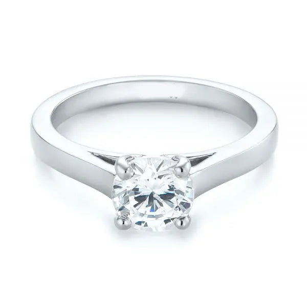 Four Prong Solitaire Diamond Engagement Ring [Setting Only] - EC062 - Roselle Jewelry