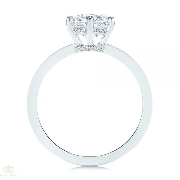 Six Prong Classic Diamond Engagement Ring [Setting Only] - EC050 - Roselle Jewelry