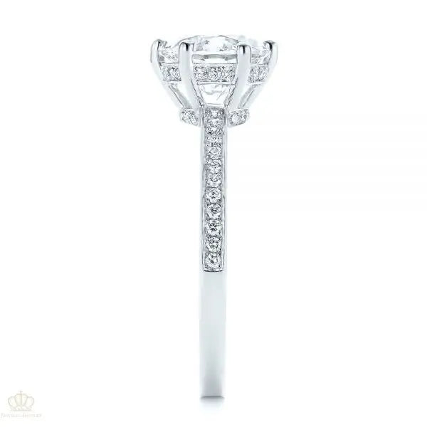 Six Prong Classic Diamond Engagement Ring [Setting Only] - EC050 - Roselle Jewelry