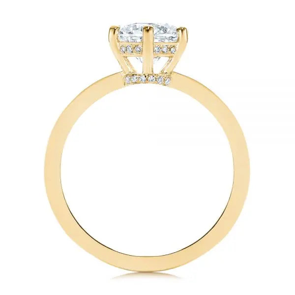 Six Prong Classic Diamond Engagement Ring [Setting Only] - EC050 - Roselle Jewelry