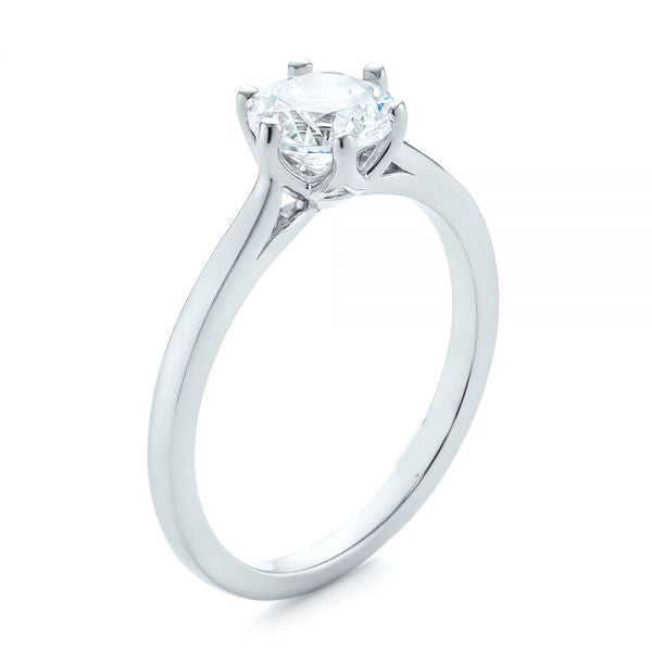 Six Prong Solitaire Diamond Engagement Ring [Setting Only] - EC046 - Roselle Jewelry
