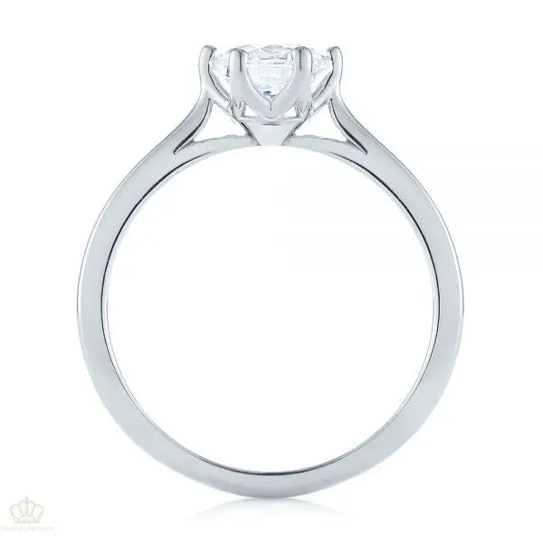 Six Prong Solitaire Diamond Engagement Ring [Setting Only] - EC046 - Roselle Jewelry