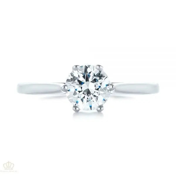 Six Prong Solitaire Diamond Engagement Ring [Setting Only] - EC046 - Roselle Jewelry
