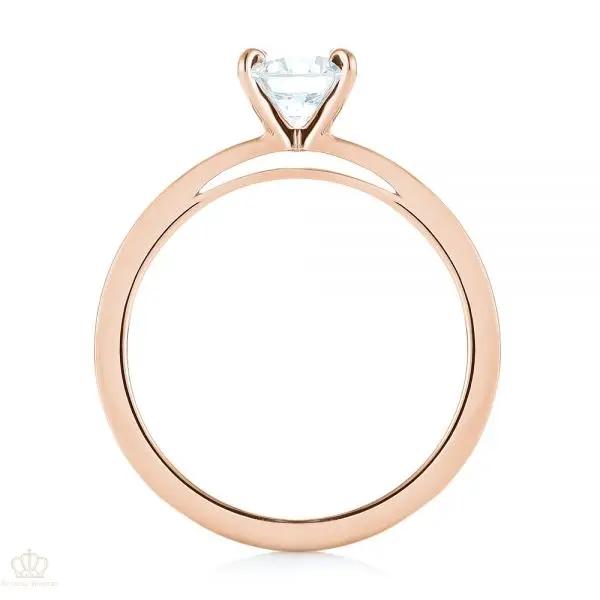 Four Prong Solitaire Engagement Ring [Setting Only] - EC082 - Roselle Jewelry