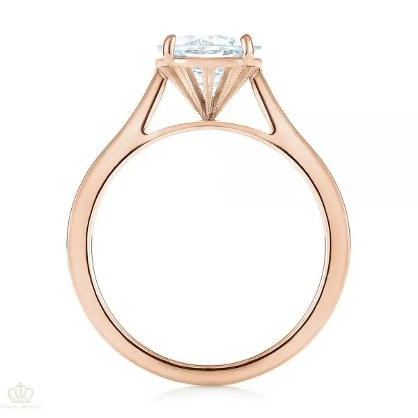 Solitaire Diamond Engagement Ring [Setting Only] - EC035 - Roselle Jewelry