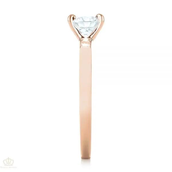 Four Prong Solitaire Engagement Ring [Setting Only] - EC082 - Roselle Jewelry