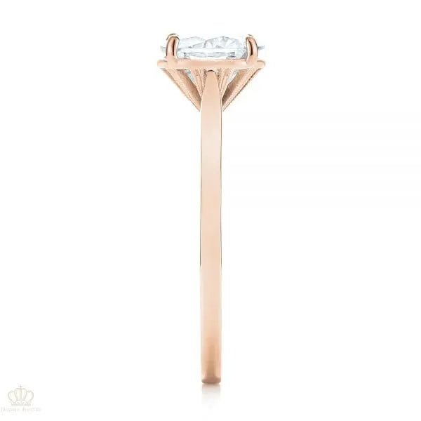 Solitaire Diamond Engagement Ring [Setting Only] - EC035 - Roselle Jewelry