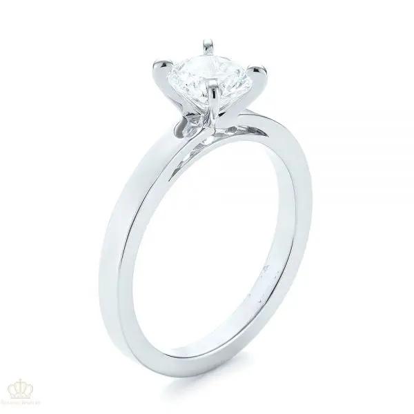 Four Prong Solitaire Engagement Ring [Setting Only] - EC082 - Roselle Jewelry