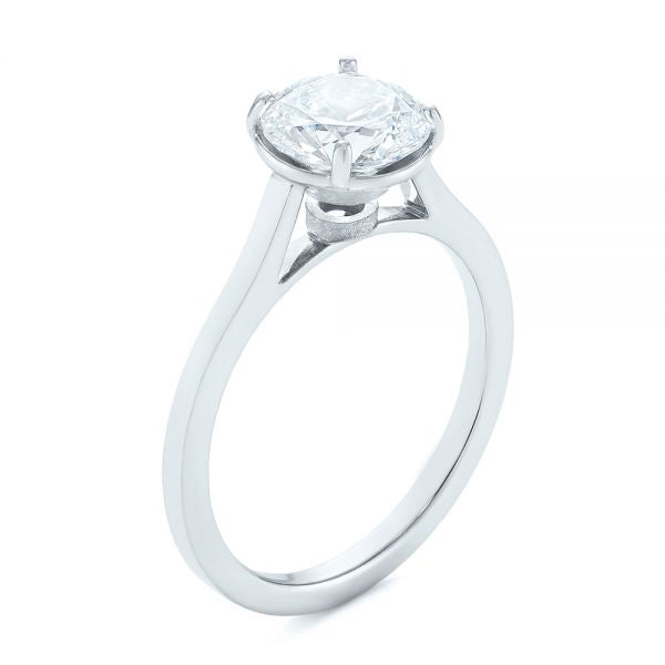 Four Prong Solitaire Diamond Engagement Ring [Setting Only] - EC065 - Roselle Jewelry