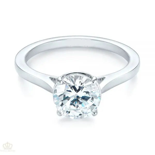 Solitaire Diamond Engagement Ring [Setting Only] - EC035 - Roselle Jewelry