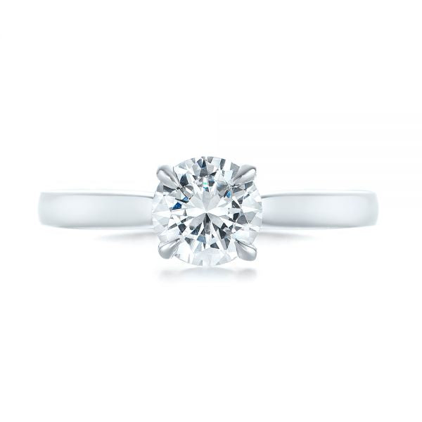 Four Prong Solitaire Diamond Engagement Ring [Setting Only] - EC047 - Roselle Jewelry