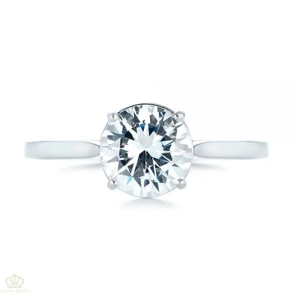 Solitaire Diamond Engagement Ring [Setting Only] - EC035 - Roselle Jewelry