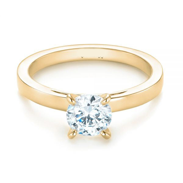 Four Prong Solitaire Engagement Ring [Setting Only] - EC082 - Roselle Jewelry