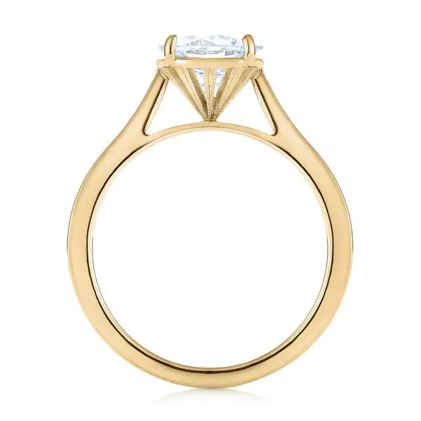 Solitaire Diamond Engagement Ring [Setting Only] - EC035 - Roselle Jewelry