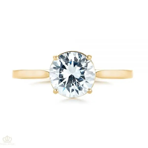 Solitaire Diamond Engagement Ring [Setting Only] - EC035 - Roselle Jewelry