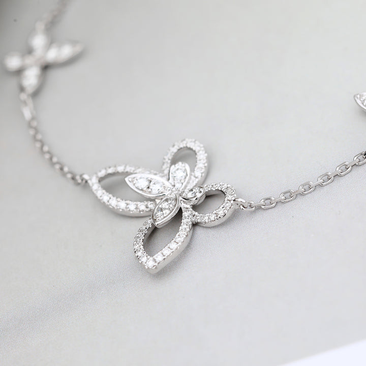 Cutout Butterfly Mini Diamond Bracelet [pre order] - SB001 - Roselle Jewelry