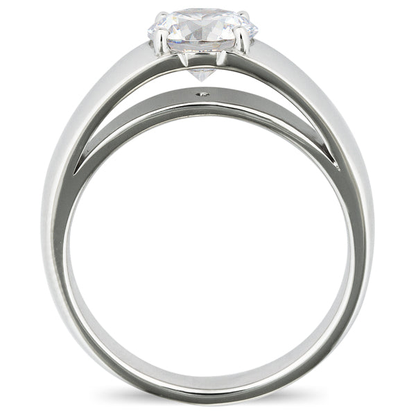Four Prong Round Brilliant Engagement Ring [Setting Only] - EC023 - Roselle Jewelry
