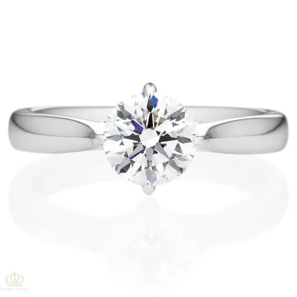 Four Prong Round Brilliant Engagement Ring [Setting Only] - EC021 - Roselle Jewelry