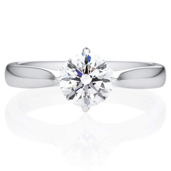 Four Prong Round Brilliant Engagement Ring [Setting Only] - EC021 - Roselle Jewelry