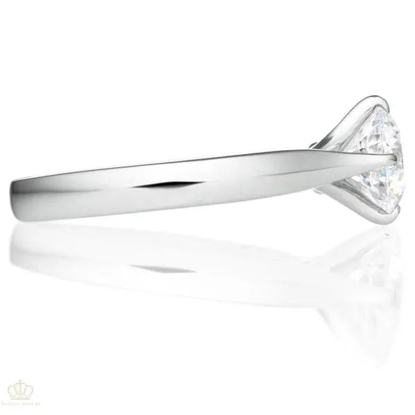 Four Prong Round Brilliant Engagement Ring [Setting Only] - EC021 - Roselle Jewelry