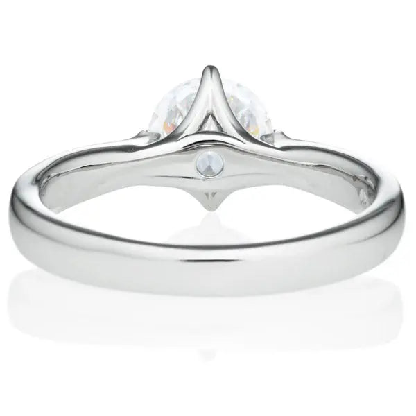 Four Prong Round Brilliant Engagement Ring [Setting Only] - EC021 - Roselle Jewelry