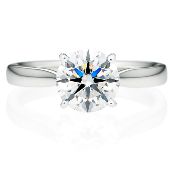 Four Prong Round Brilliant Engagement Ring [Setting Only] - EC017 - Roselle Jewelry