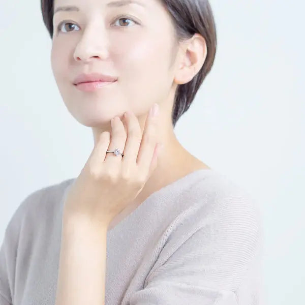 Six Prong Solitaire Round Brilliant Engagement Ring [Setting Only] - EC008 - Roselle Jewelry