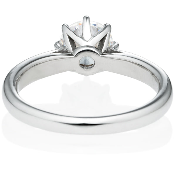 Six Prong Round Brilliant Engagement Ring [Setting Only] - EC018 - Roselle Jewelry