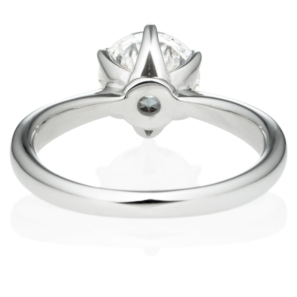 Six Prong Round Brilliant Engagement Ring [Setting Only] - EC016 - Roselle Jewelry