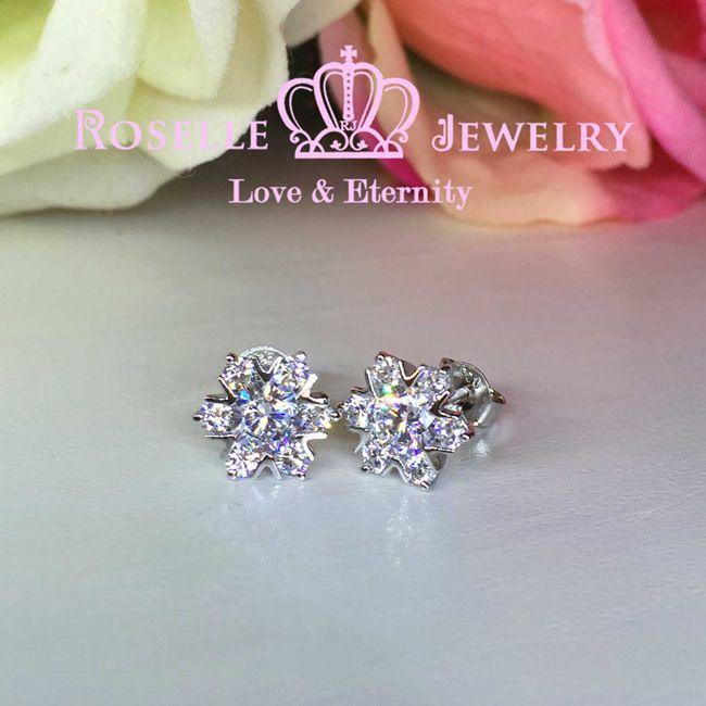 Floral Stud Earrings - ER5 - Roselle Jewelry