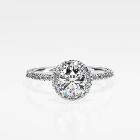 Waverly Halo Diamond Engagement Ring [Setting Only] - EC099 - Roselle Jewelry