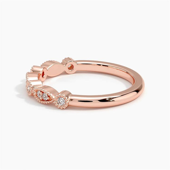 Tiara Half Eternity Diamond Woman Wedding Ring - LR21 - Roselle Jewelry