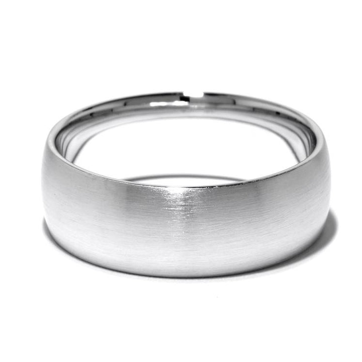 7mm Men's Matte Comfort Fit Wedding Ring - NM37 - Roselle Jewelry