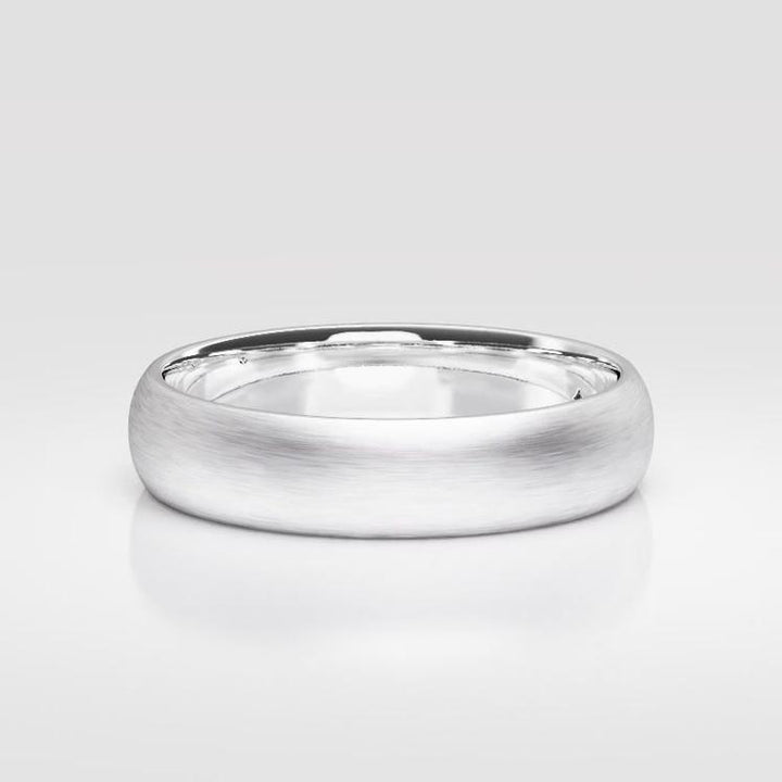 5mm Men's Matte Comfort Fit Wedding Ring - NM34 - Roselle Jewelry