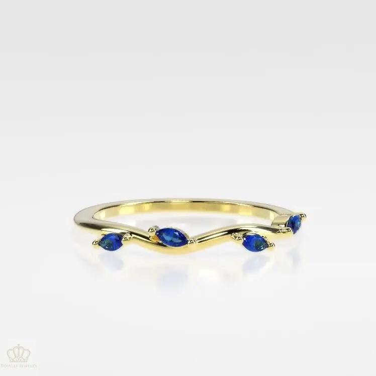 0.13CTW Winding Willow Diamond Wedding Band Ring - LR34 - Roselle Jewelry