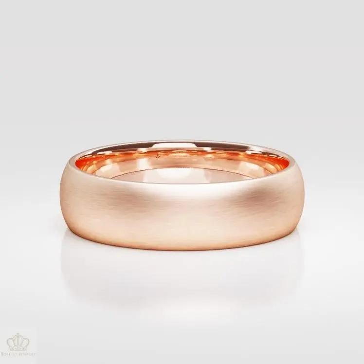 6mm Men's Matte Comfort Fit Wedding Ring - NM36 CHARLISA™