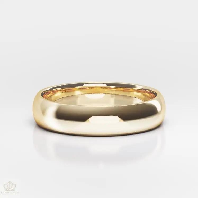 5mm Men's Comfort Fit Wedding Band Rings - NM24 - Roselle Jewelry