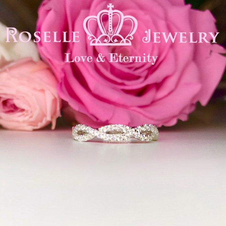 Twist Band Wedding Ring - BA35 - Roselle Jewelry
