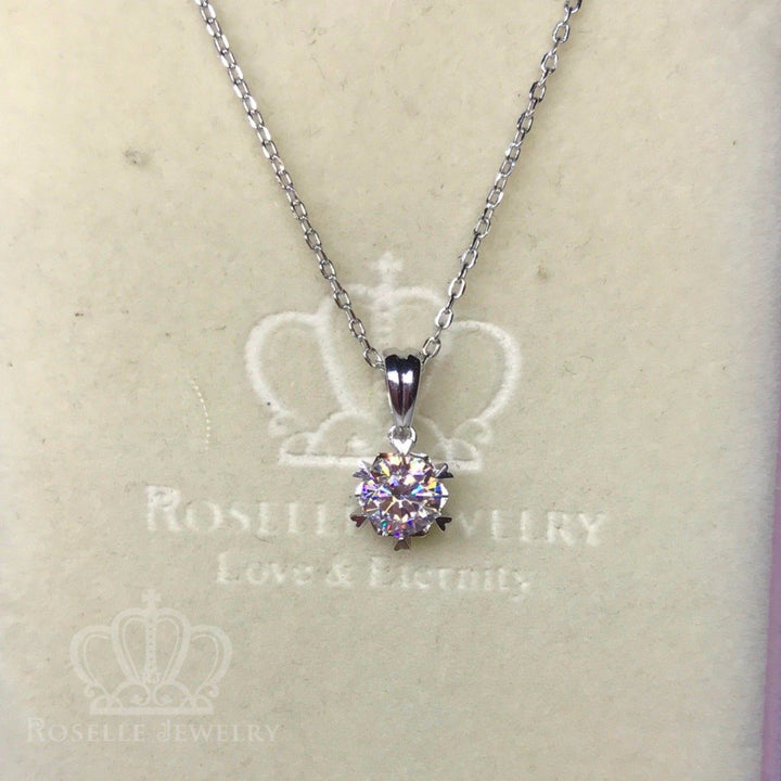 Heart Shape Prong Solitaire Pendants - SC1 - Roselle Jewelry