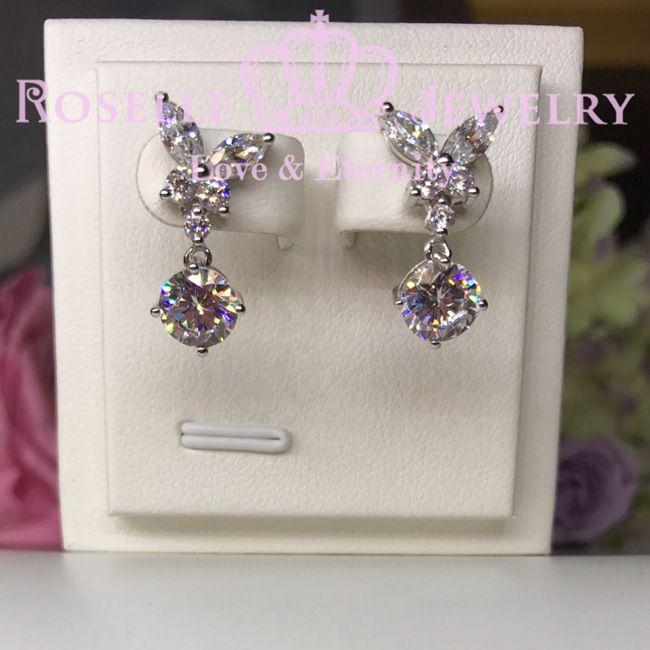 Marquise Cut Butterfly Drop Earrings - EM3 - Roselle Jewelry